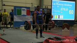 ANDREA LA ROCCA - 2° STACCO - 270 KG