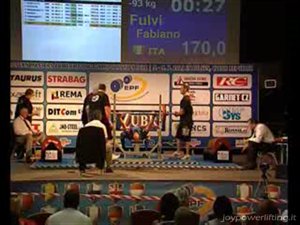 FABIANO FULVI - PANCA 170 KG