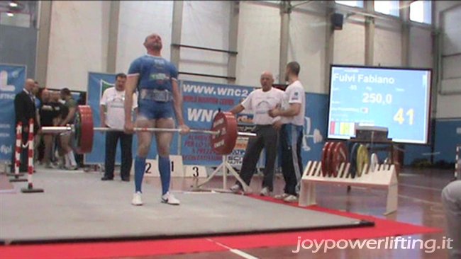 FABIANO FULVI - 2° DEADLIFT - 250 KG