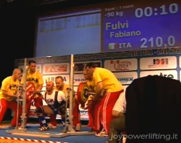 IN PEDANA - FABIANO FULVI - 1° SQUAT - 210 KG