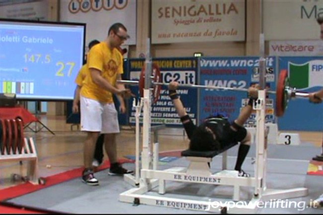 GABRIELE FIOLETTI - 3° PANCA - 147,5 KG