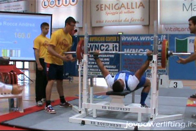 ANDREA LA ROCCA - 3° PANCA - 160 KG